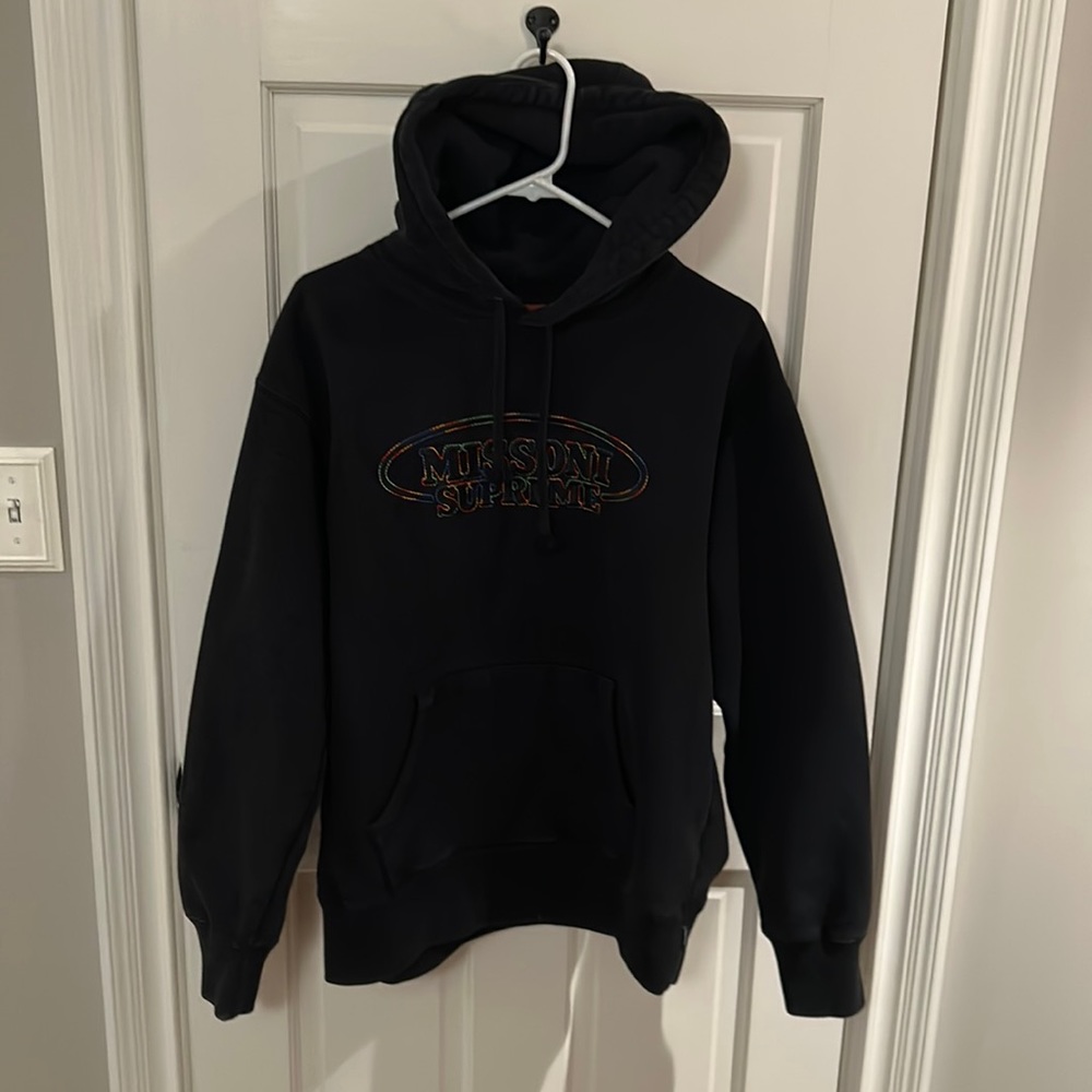 Supreme Missoni Authentic Size Small Hoodie Color Black pre-owned